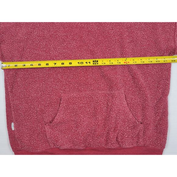 Soft Serve Womens Medium Red Zip Up Hoodie Original Cloud Cotton Inside Out Styl - Picture 9 of 9